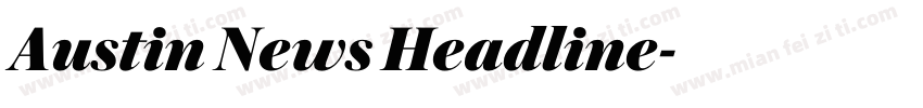 Austin News Headline字体转换